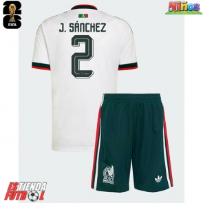 México Jorge Sanchez #2 Segunda Equipación Niños Mundial 2026 Manga Corta (+ Pantalones cortos)